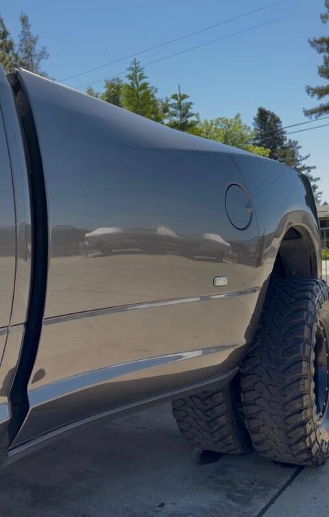 Pickup truck exterior washed and detailed